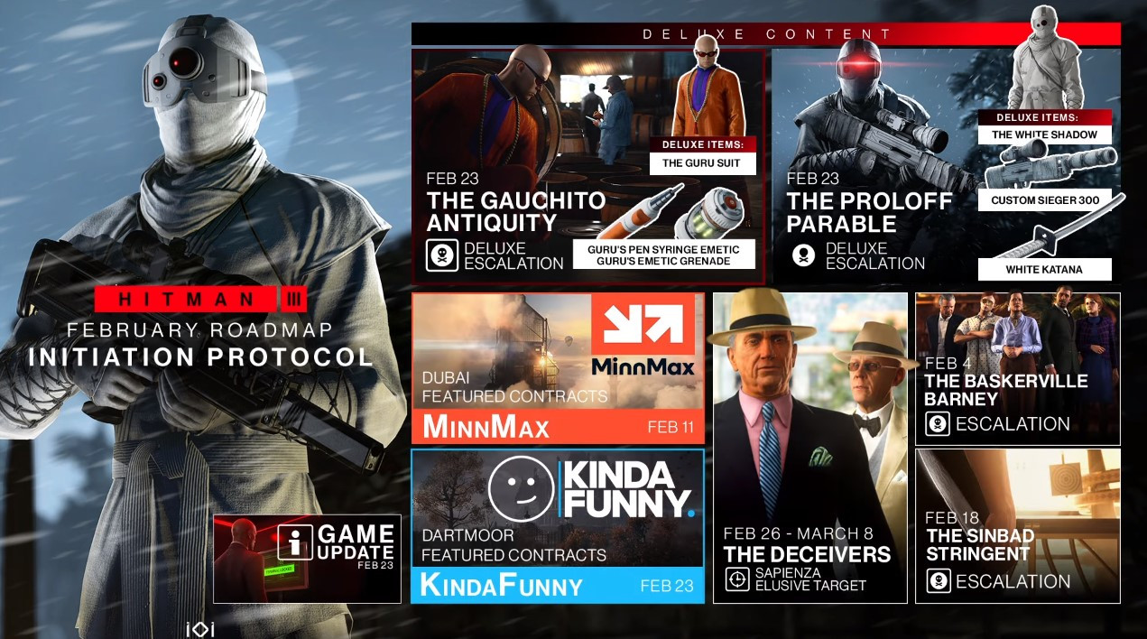 IOI анонсировала февральский контент для HITMAN III - изображение 2 IOI анонсировала февральский контент для HITMAN III - фото 2