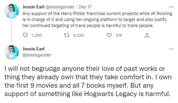 Джоан Роулинг предложила бойкотирующим Hogwarts Legacy сжечь книги и фильмы - фото 1