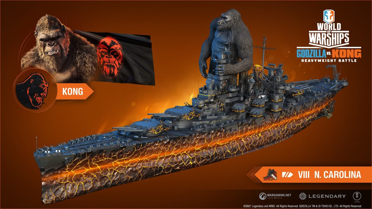 В World of Warships появятся камуфляжи по мотивам «Годзиллы против Конга» - фото 2