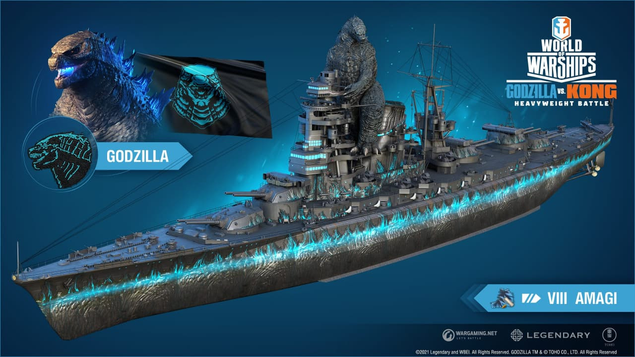 В World of Warships появятся камуфляжи по мотивам «Годзиллы против Конга» - фото 1