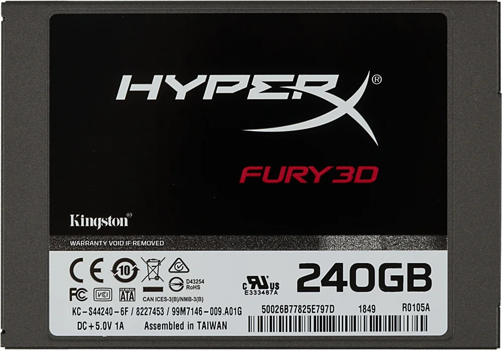 В «Ситилинк» появились SSD Kingston Fury 3D на 120 и 240 ГБ - фото 1