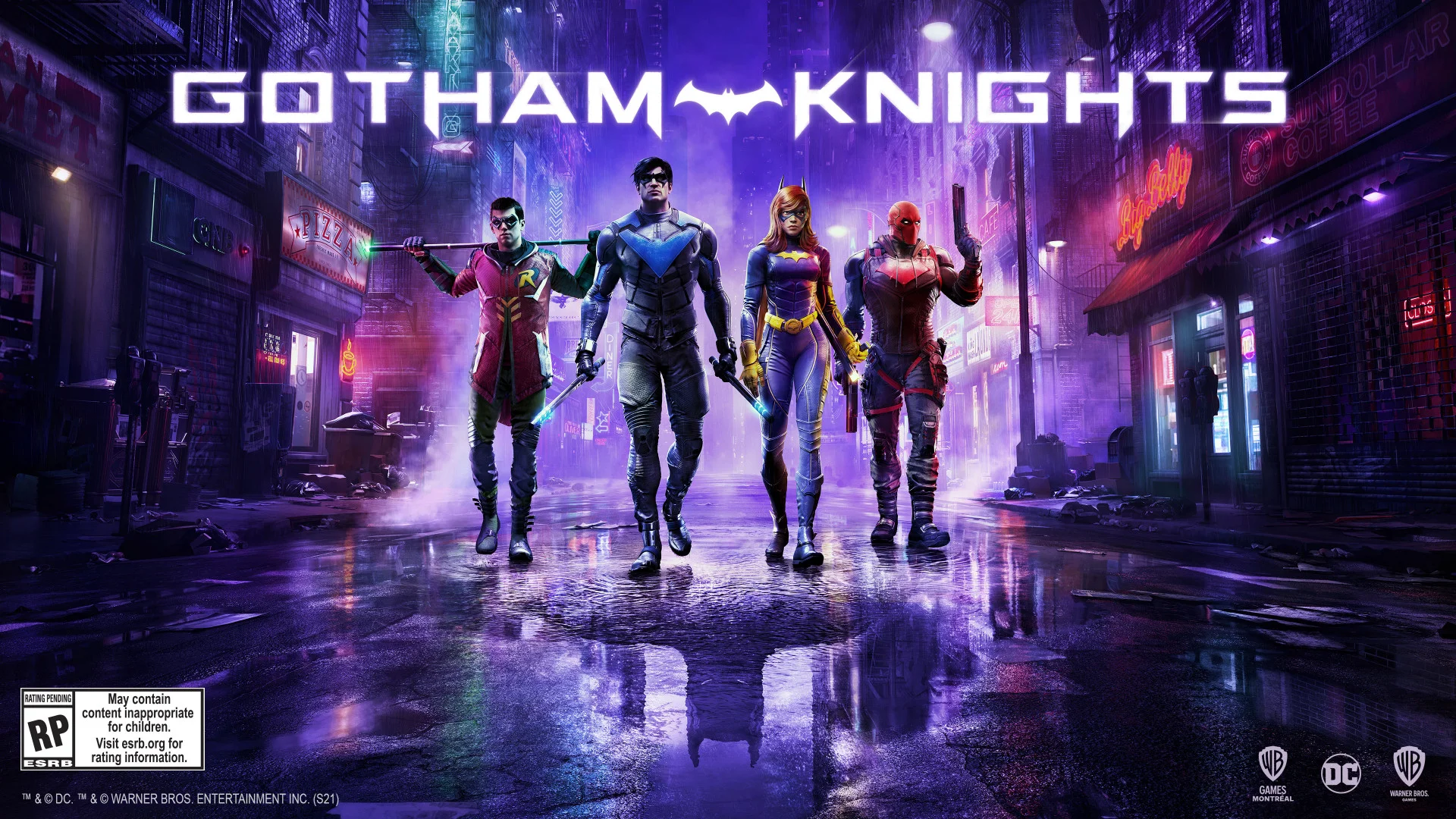 Рыцари Готэма собрались в тени Бэтмена на постере Gotham Knights - фото 1
