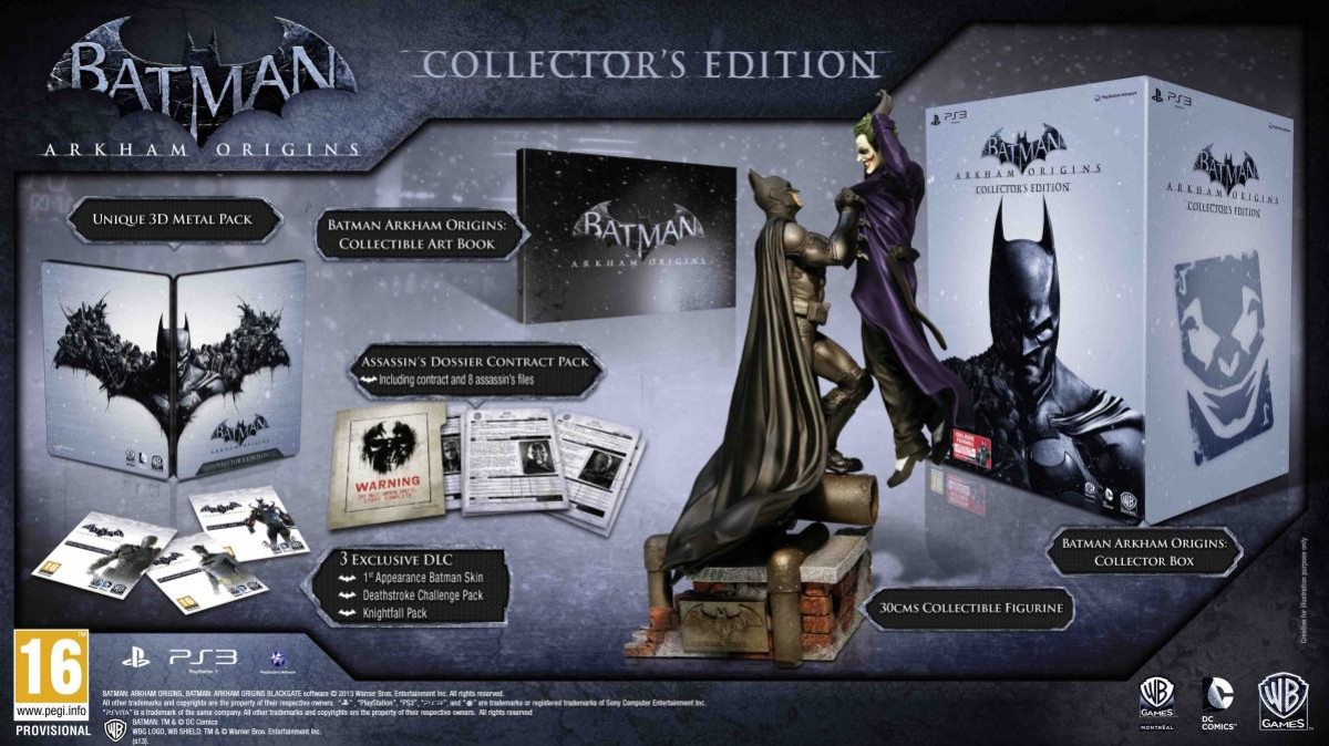 На консолях выйдет коллекционная версия Batman: Arkham Origins - изображение обложка