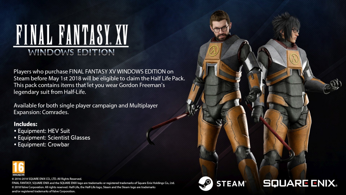 В Final Fantasy XV появится Гордон Фримен - фото 1