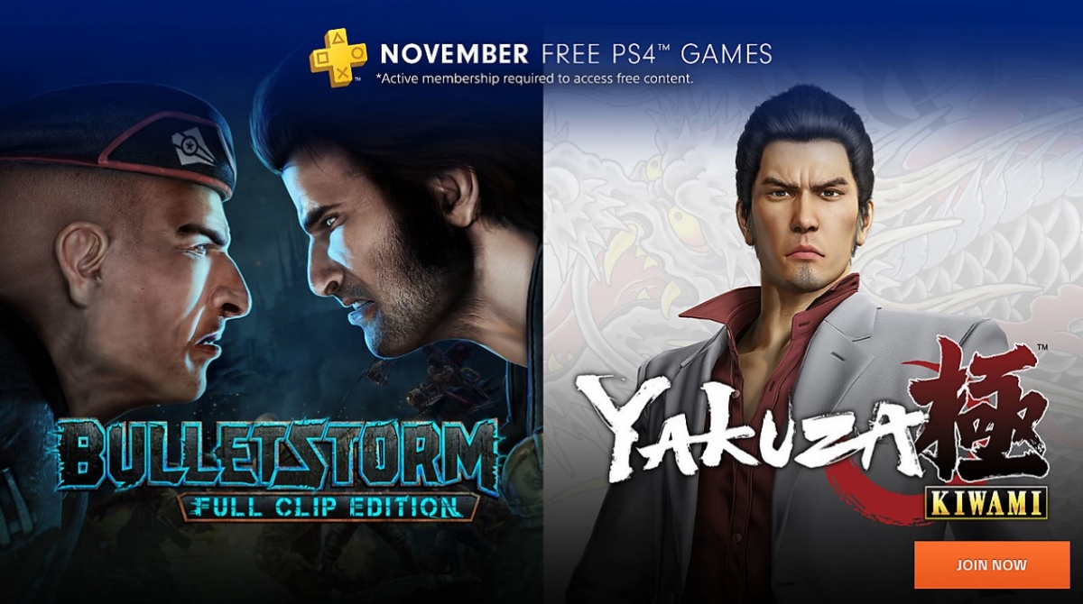 Утечка: в ноябре подписчики PS Plus получат Bulletstorm и Yakuza Kiwami - изображение 1 Утечка: в ноябре подписчики PS Plus получат Bulletstorm и Yakuza Kiwami - фото 1