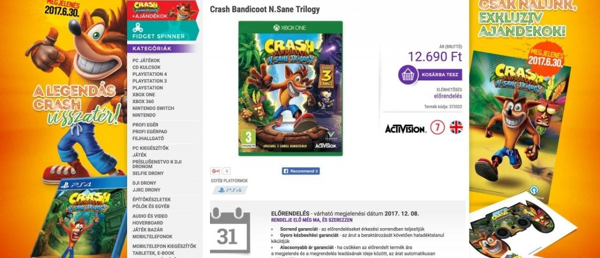 Слух: Crash Bandicoot N. Sane Trilogy выйдет на Xbox One - фото 1