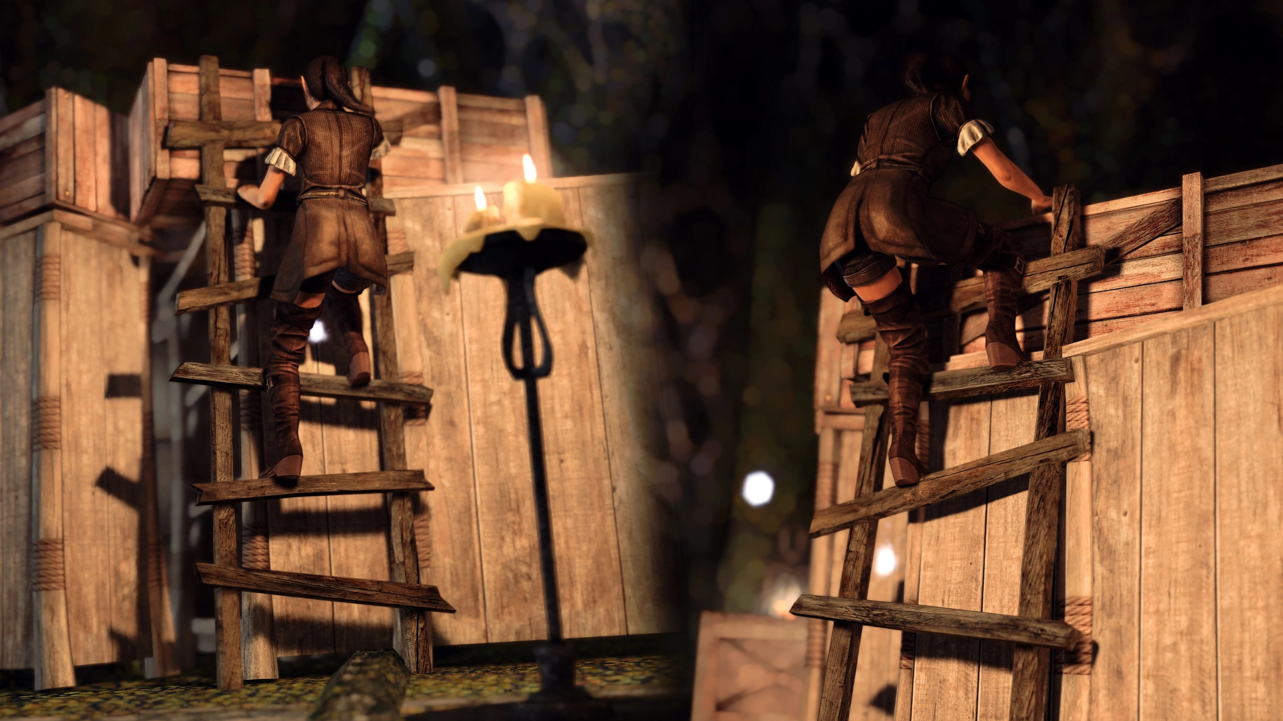 Мод для Skyrim позволяет карабкаться по лестницам и взбираться на уступы - изображение обложка