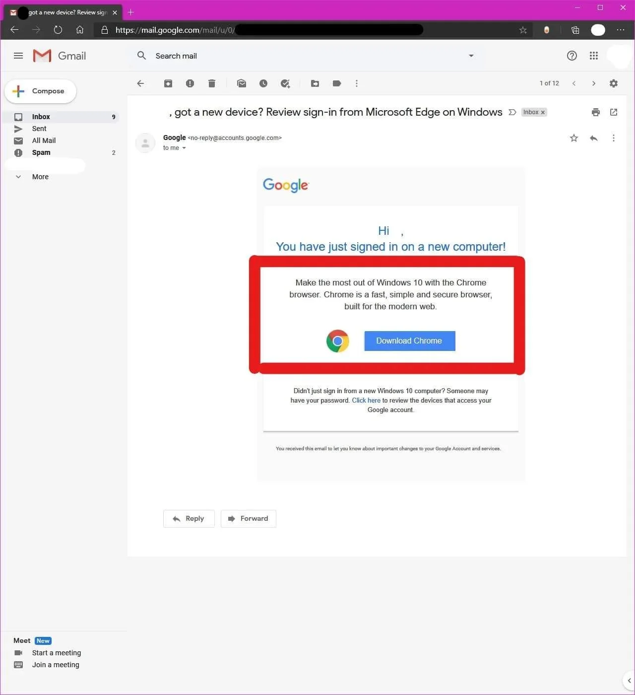 Google навязчиво рекомендует пользователям Edge устанавливать Chrome - фото 1