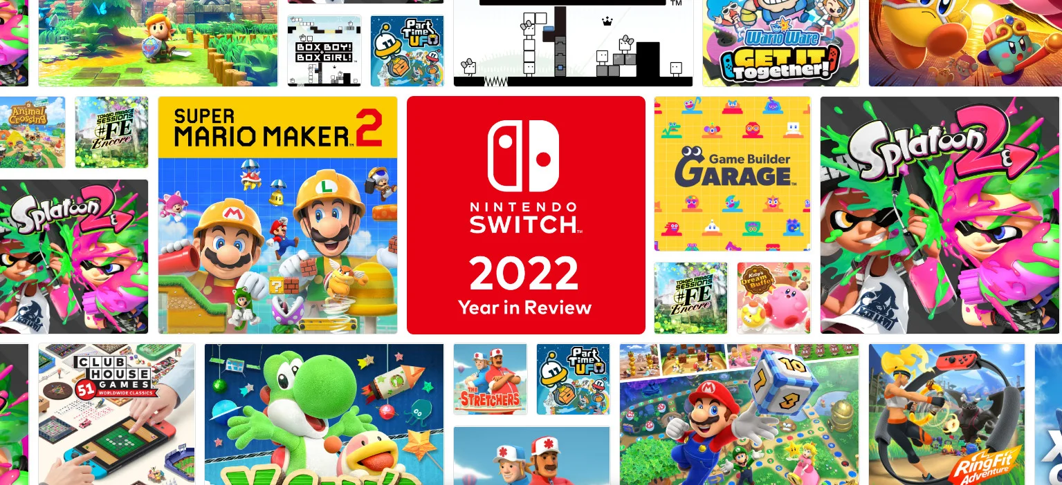 Nintendo раскрывает личные игровые итоги владельцев Switch за 2022 год - фото 1