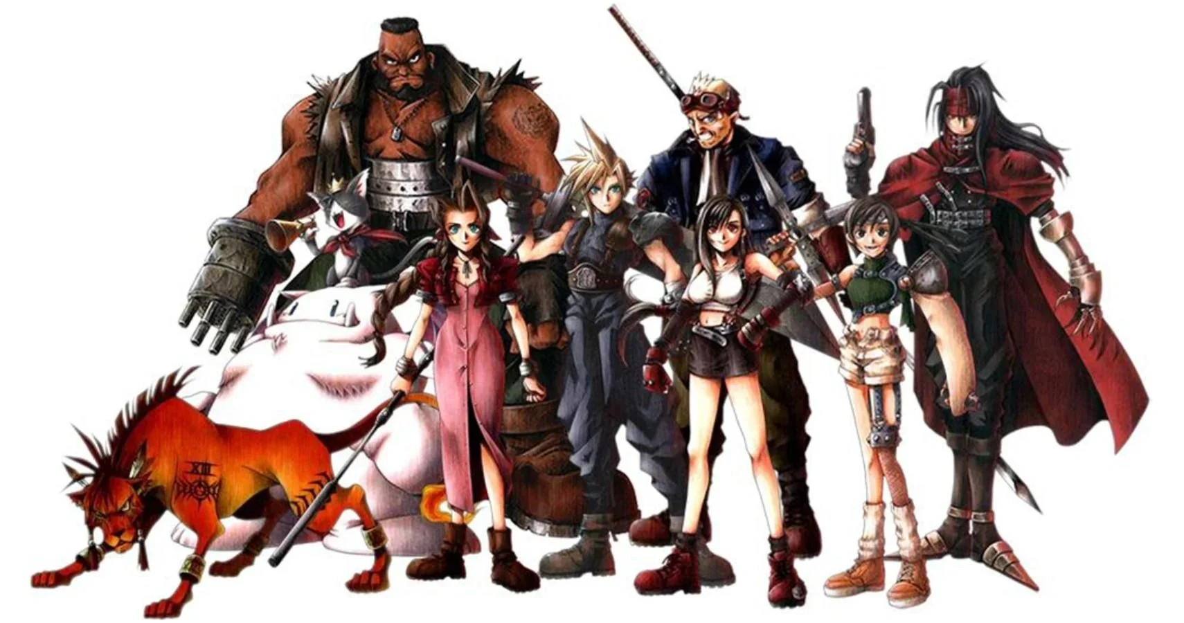 7 персонажей. Final Fantasy VII. Ff7 герои. Final Fantasy VII characters. Final Fantasy 7 characters.