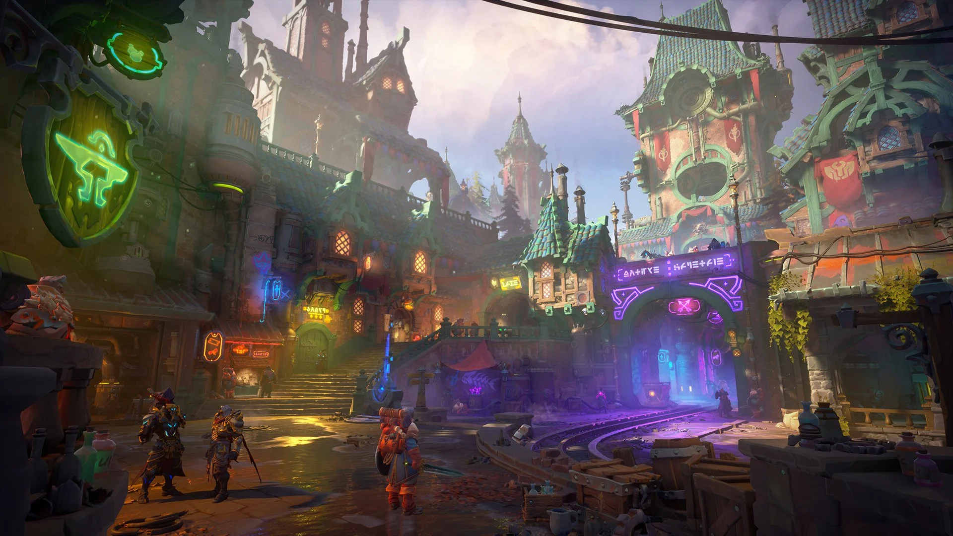 Авторы Darksiders: Genesis и Ruined King показали главный город из своей новой MMO - фото 1