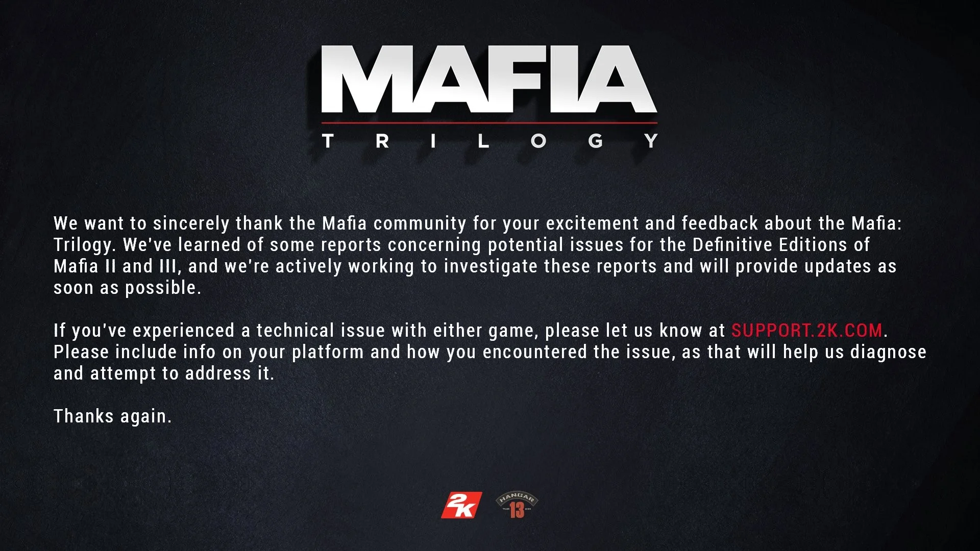 2K Games обещает исправить проблемы переизданий Mafia II и Mafia III - фото 1