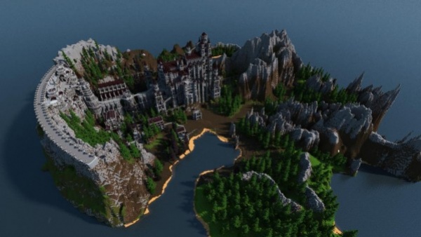 Город Анор Лондо из Dark Souls воссоздали в Minecraft - изображение 2 Город Анор Лондо из Dark Souls воссоздали в Minecraft - фото 2