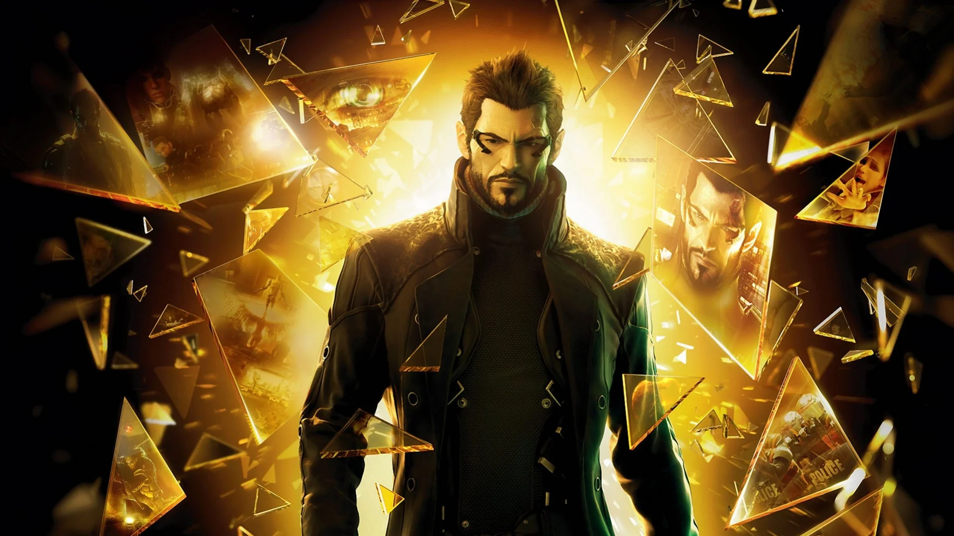 Деус экс. Фон адам Дженсен. Deus ex игра. Deus ex: Human Revolution. Счастливый адам Дженсен.