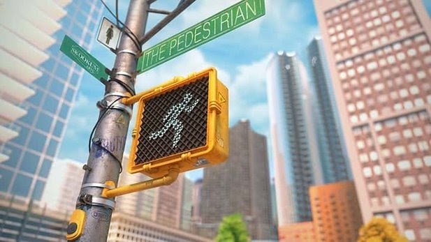 В головоломке The Pedestrian мы путешествуем по дорожным знакам и схемам - изображение обложка