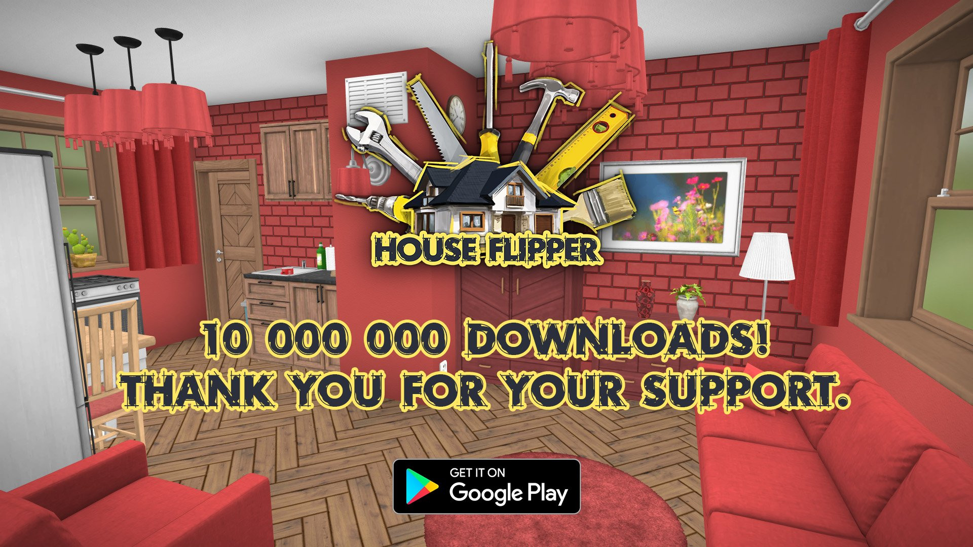 Мобильную версию House Flipper загрузили 10 миллионов раз - изображение 1 Мобильную версию House Flipper загрузили 10 миллионов раз - фото 1