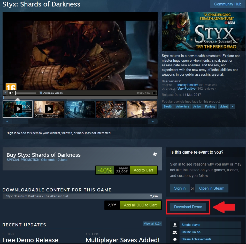 Вышла демоверсия Styx: Shards of Darkness - изображение 1 Вышла демоверсия Styx: Shards of Darkness - фото 1