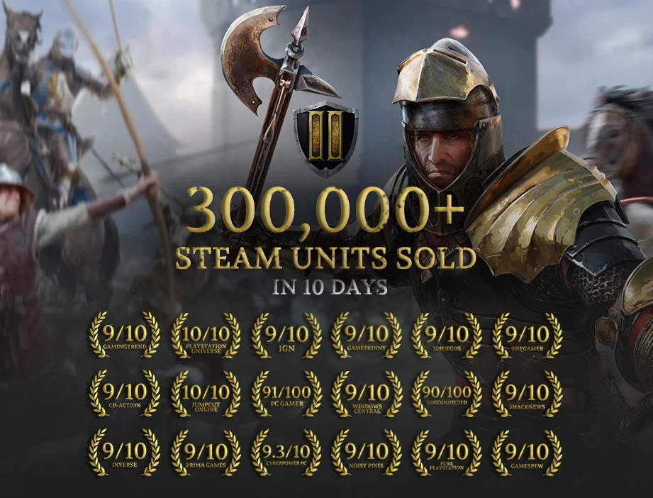 Продажи Chivalry 2 в Steam за первые 10 дней превысили 300 тыс копий - фото 1