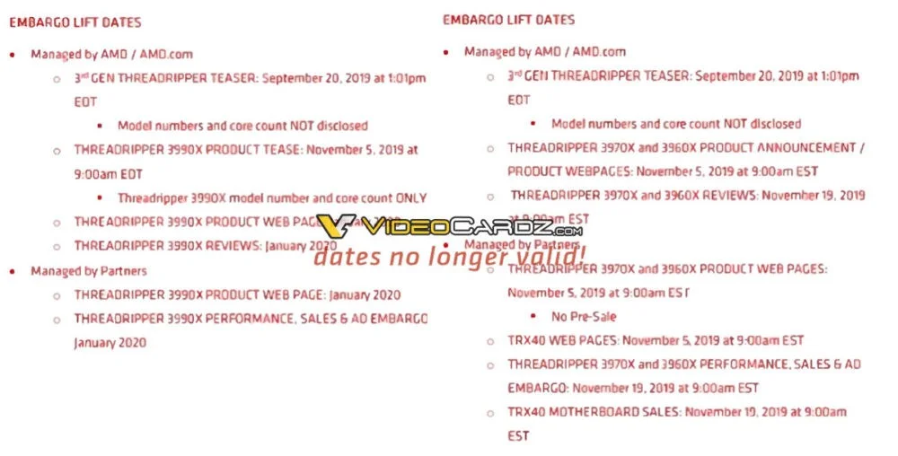 VideoCardz: AMD Threadripper 3000 покажут 7 ноября - фото 1