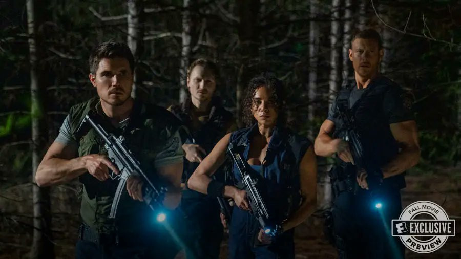 Крис, Джилл, Брэд и Альберт Вескер на новом кадре экранизации Resident Evil - изображение 1 Крис, Джилл, Брэд и Альберт Вескер на новом кадре экранизации Resident Evil - фото 1