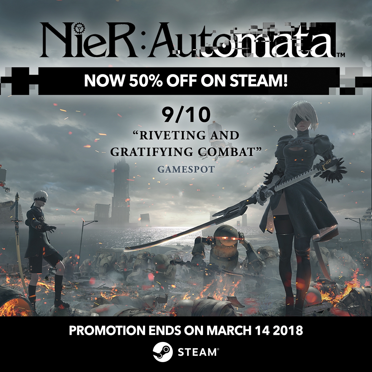 NieR: Automata отпразднует годовщину особыми событиями - изображение 1 NieR: Automata отпразднует годовщину особыми событиями - фото 1