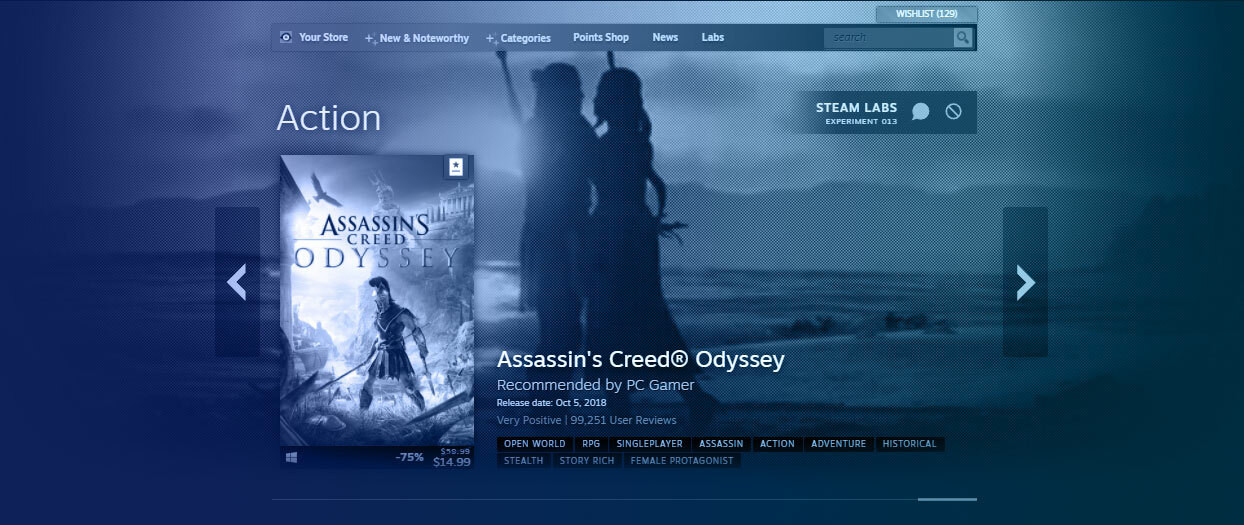 Steam экспериментирует с вёрсткой и функционалом разделов магазина - изображение обложка