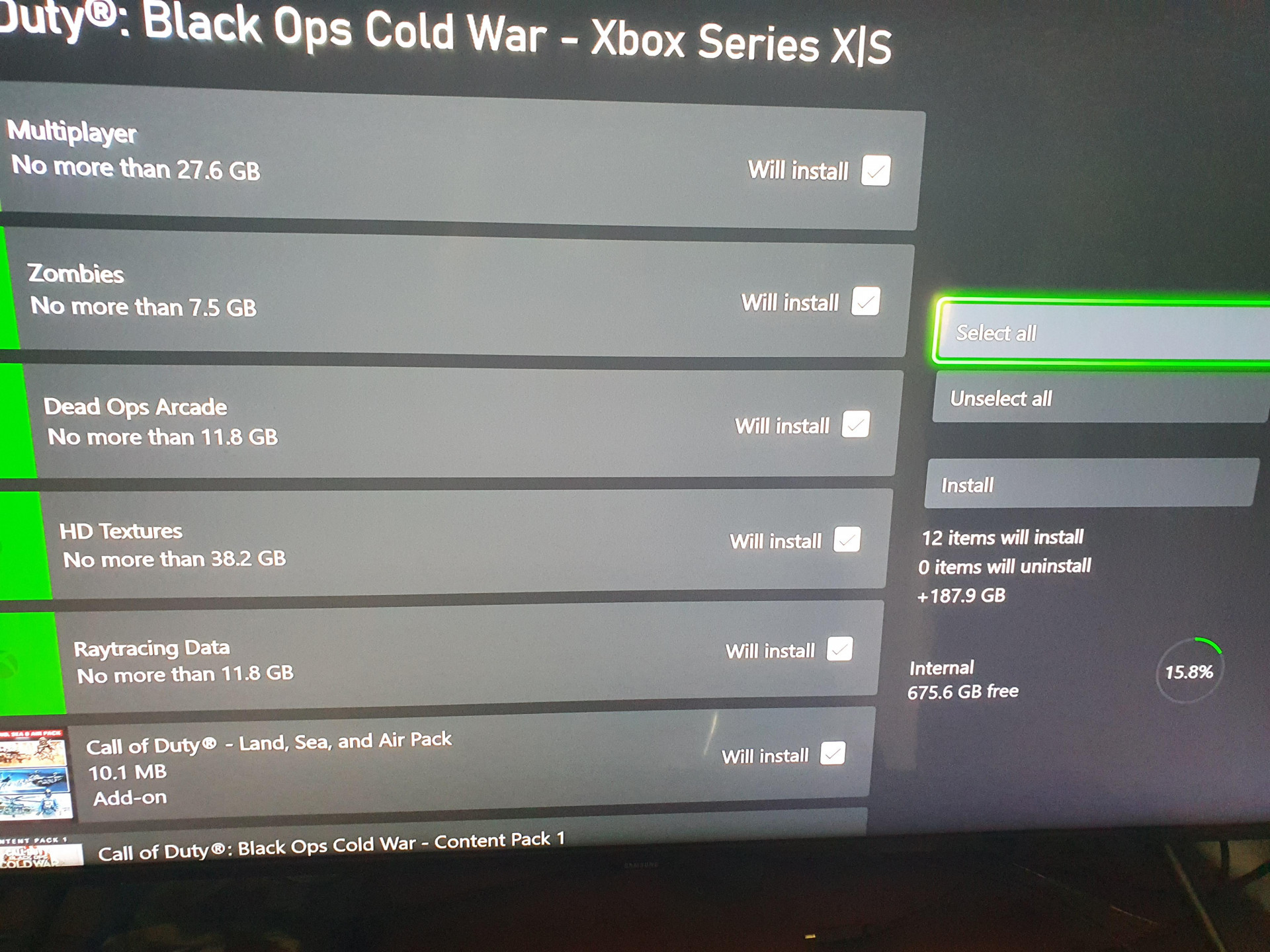 Cold war sale xbox series x