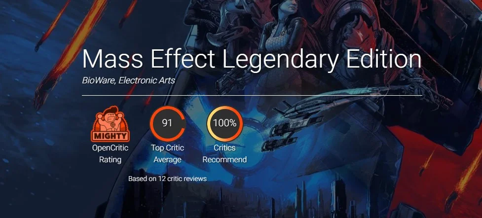 На агрегаторах у Mass Effect Legendary Edition от 86 до 91 балла - фото 1