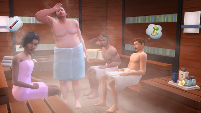 В новом дополнении для The Sims 4 симы смогут расслабиться в сауне - изображение обложка
