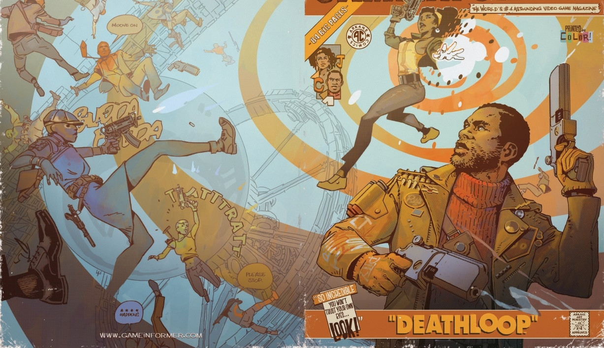 Главной темой нового номера GameInformer стала Deathloop - изображение обложка