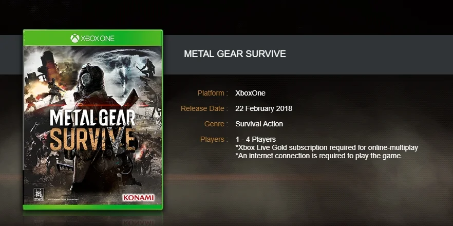 Metal Gear Survive, похоже, потребует постоянного соединения с интернетом - фото 1