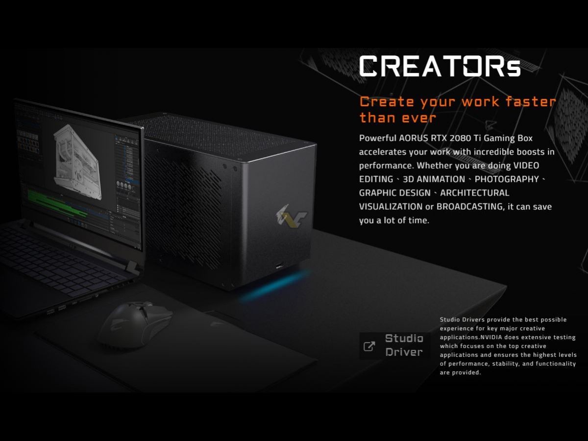 Gigabyte Aorus Gaming Box — представлена самая мощная внешняя игровая  видеокарта — Игромания