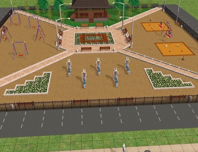 В Ленинградской области дизайн-проекты дворов и улиц сделали в Sims 2 - фото 4
