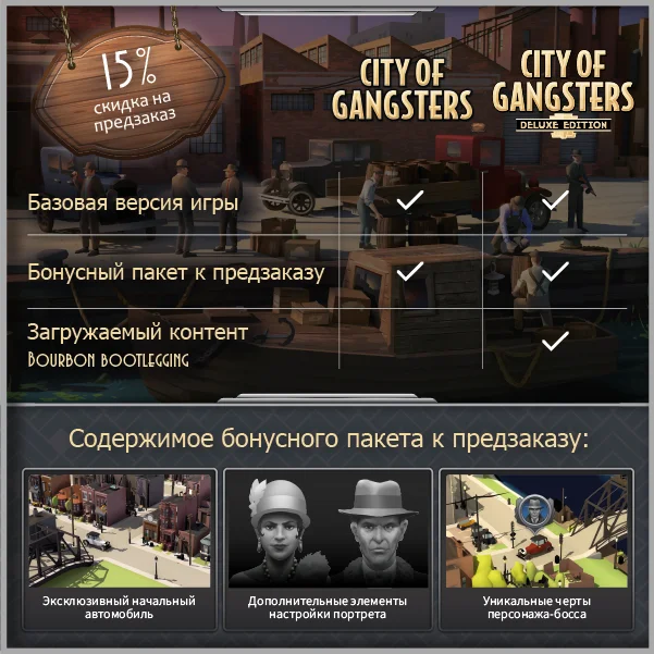 Симулятор управления мафией City of Gangsters уже можно предзаказать - фото 2