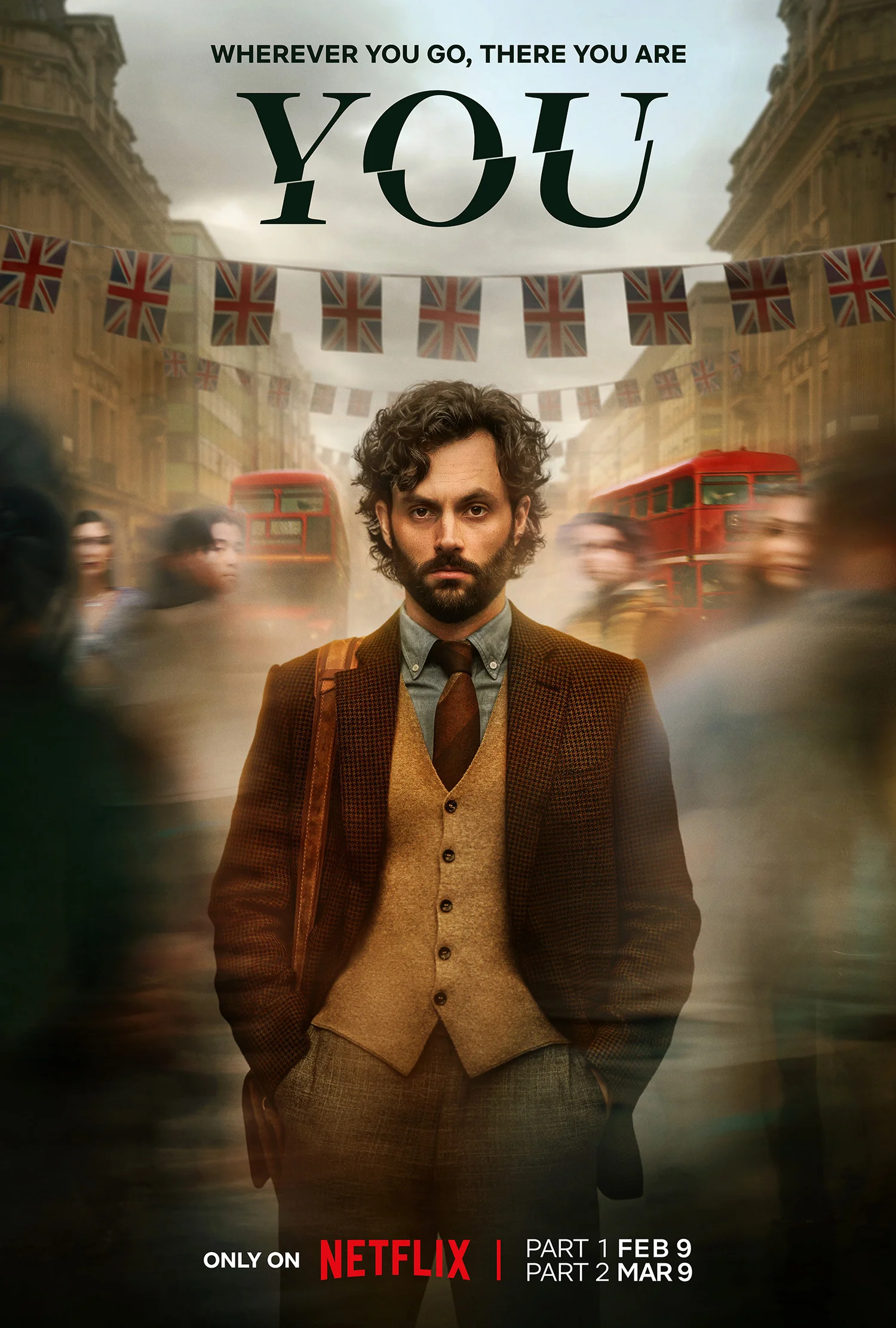 В Лондон в феврале: Netflix опубликовал постер четвёртого сезона «Ты» - фото 1