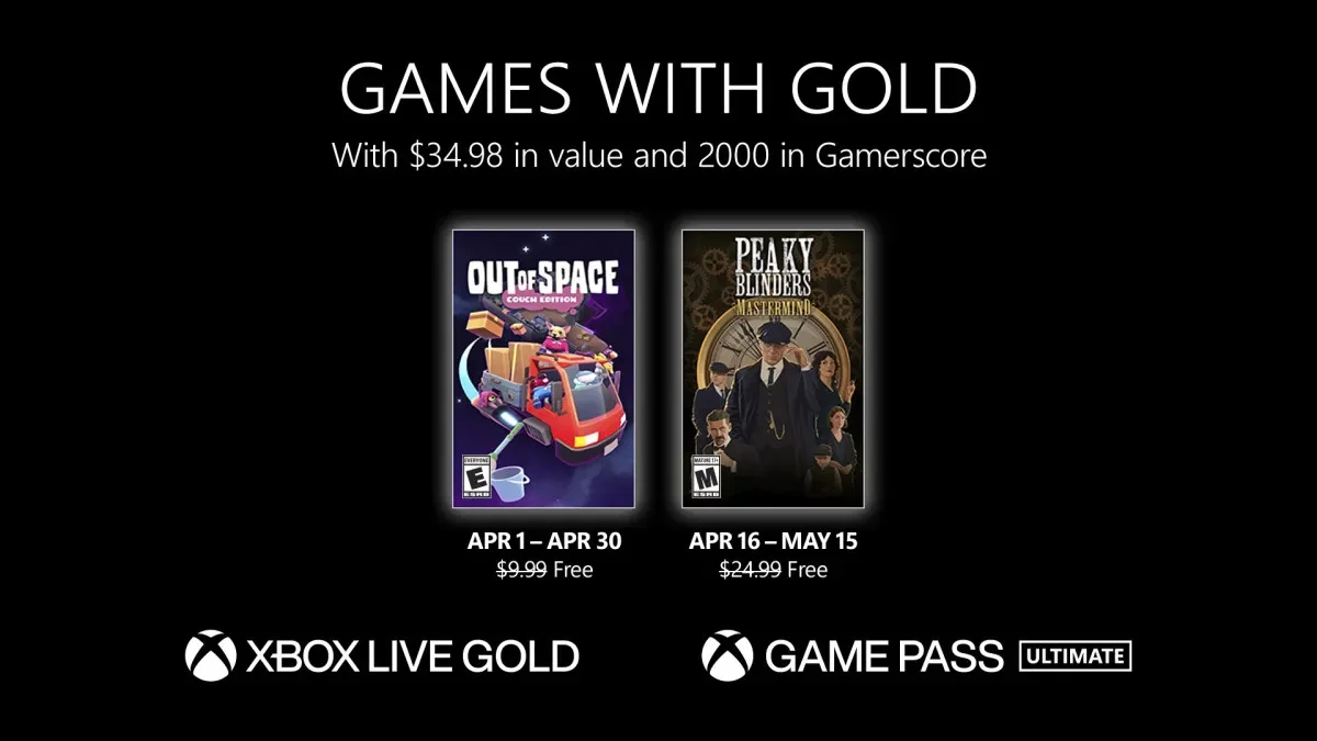 В апреле подписчиков Xbox Live Gold ждут Out of Space и Peaky Blinders: Mastermind - фото 1