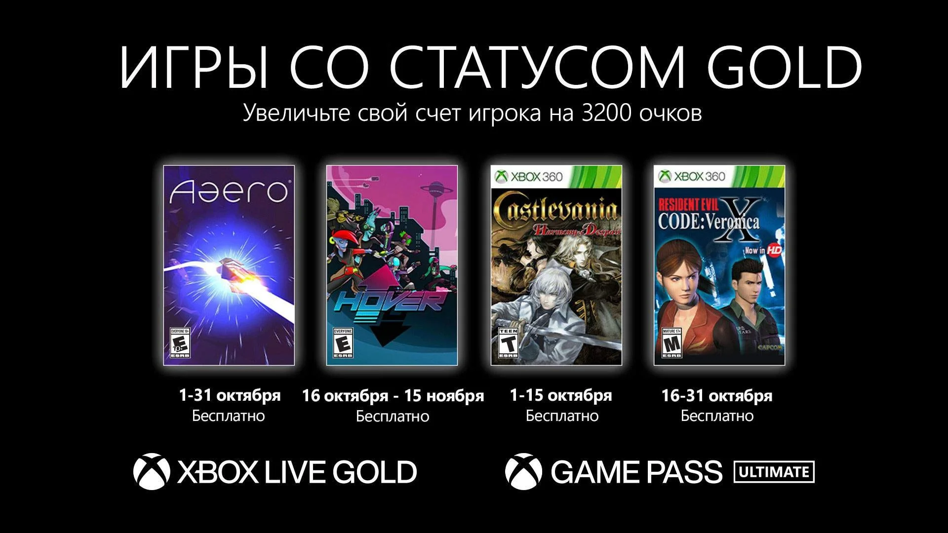 Resident Evil Code: Veronica X и Castlevania в октябре для Xbox Live Gold - фото 1