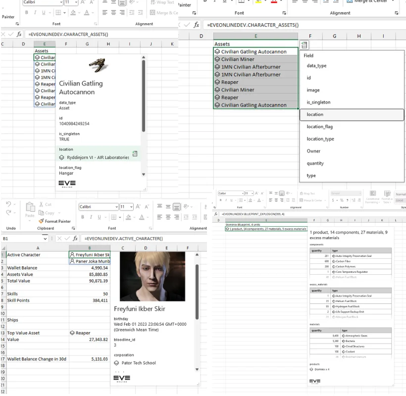 В Eve Online начинается закрытое тестирование интеграции Microsoft Excel - фото 1