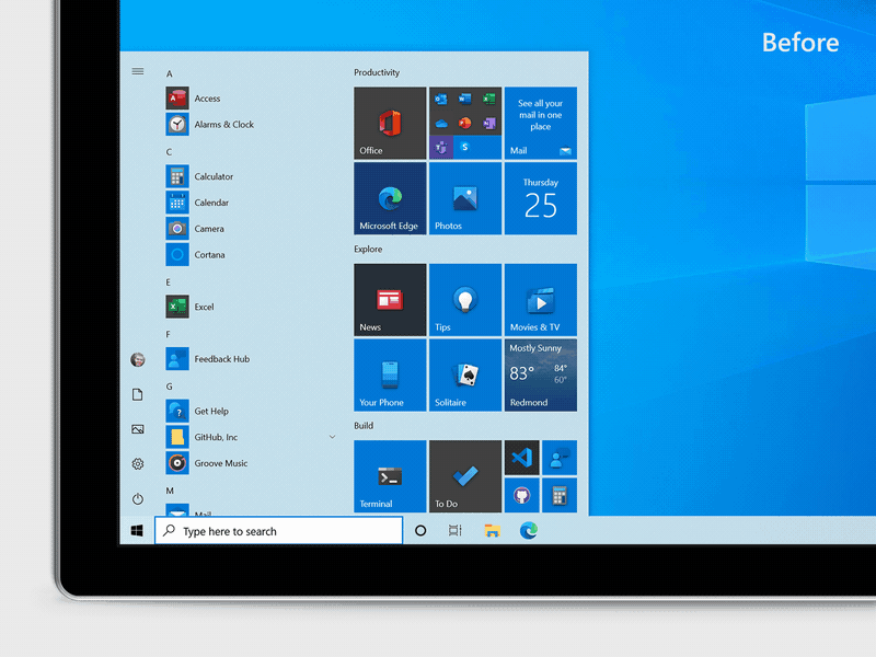 Тестовая версия Windows 10 показала изменения в меню «Пуск» - фото 1