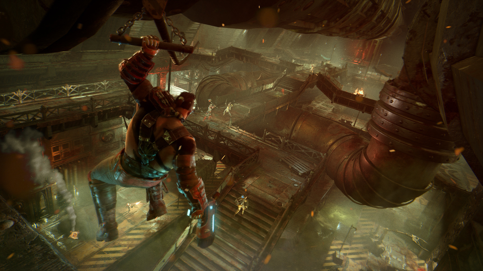 В новом трейлере Necromunda: Underhive Wars показали локации игры - изображение обложка