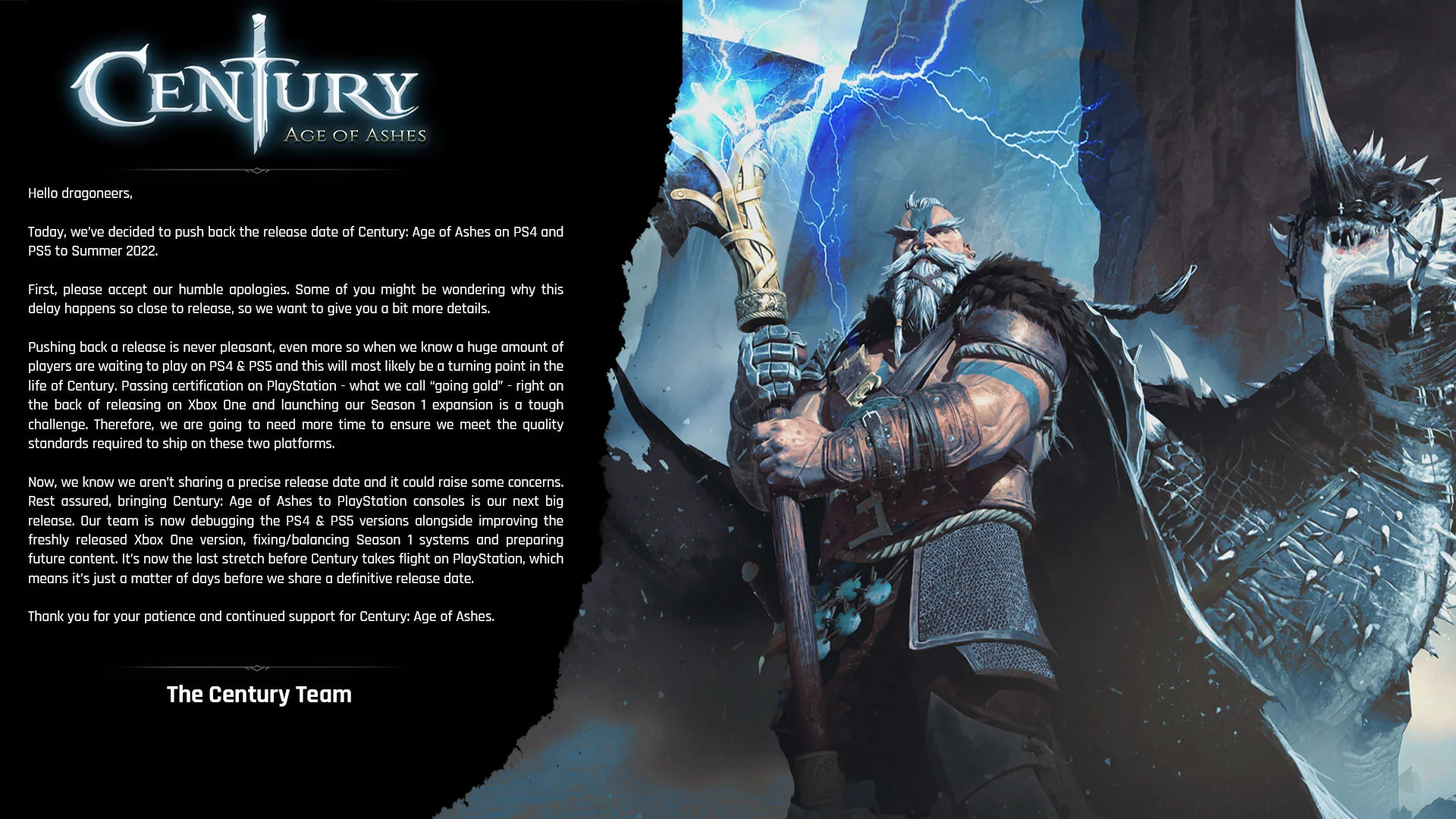 Century: Age of Ashes выйдет на PlayStation летом, но не 19 июля - фото 1