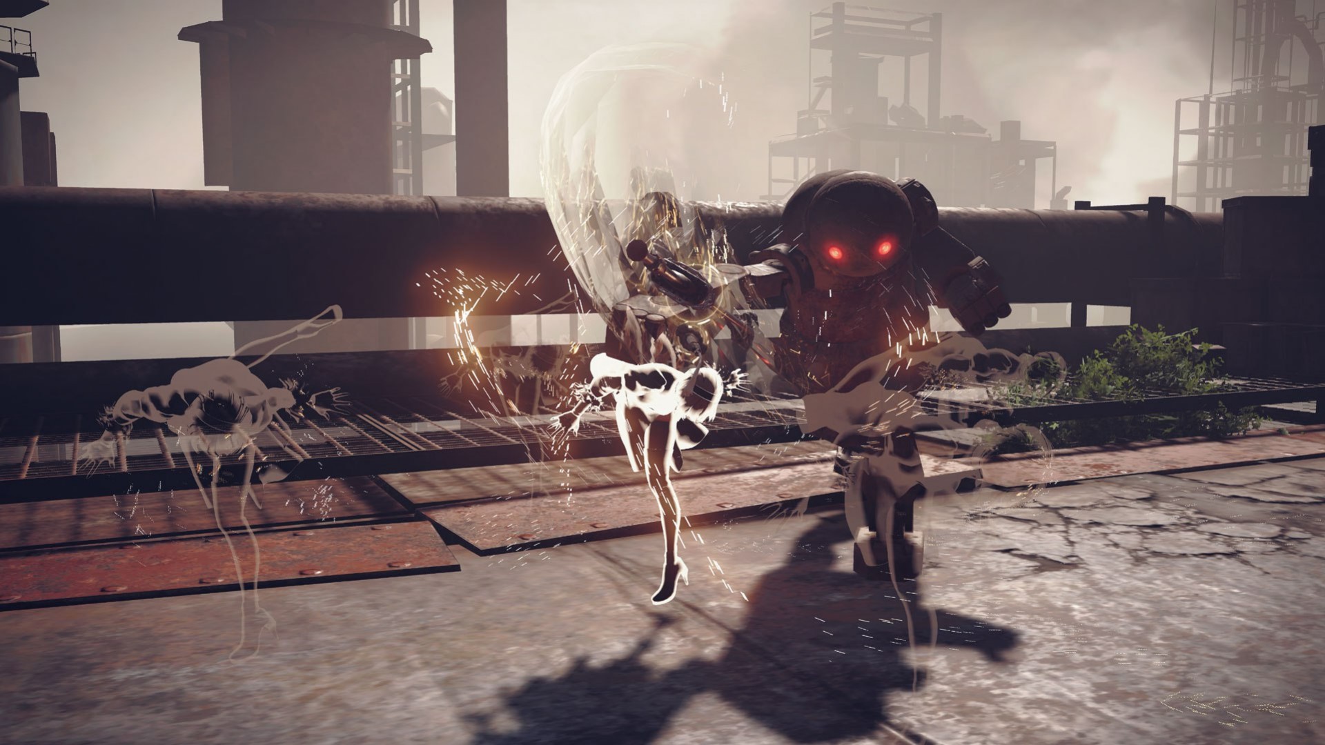 Героиня NieR: Automata надирает робозадницы на новых скриншотах - изображение обложка