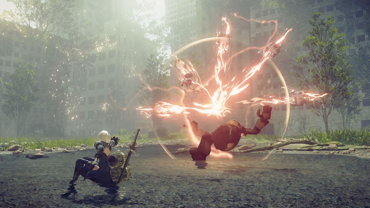 Героиня NieR: Automata надирает робозадницы на новых скриншотах - изображение 6 Героиня NieR: Automata надирает робозадницы на новых скриншотах - фото 6
