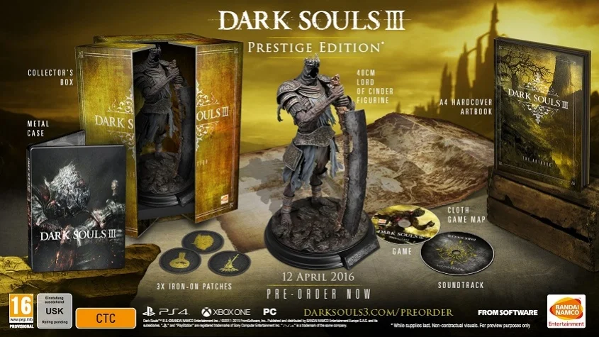 Особое издание Dark Souls 3 распродали еще до выхода игры - фото 1