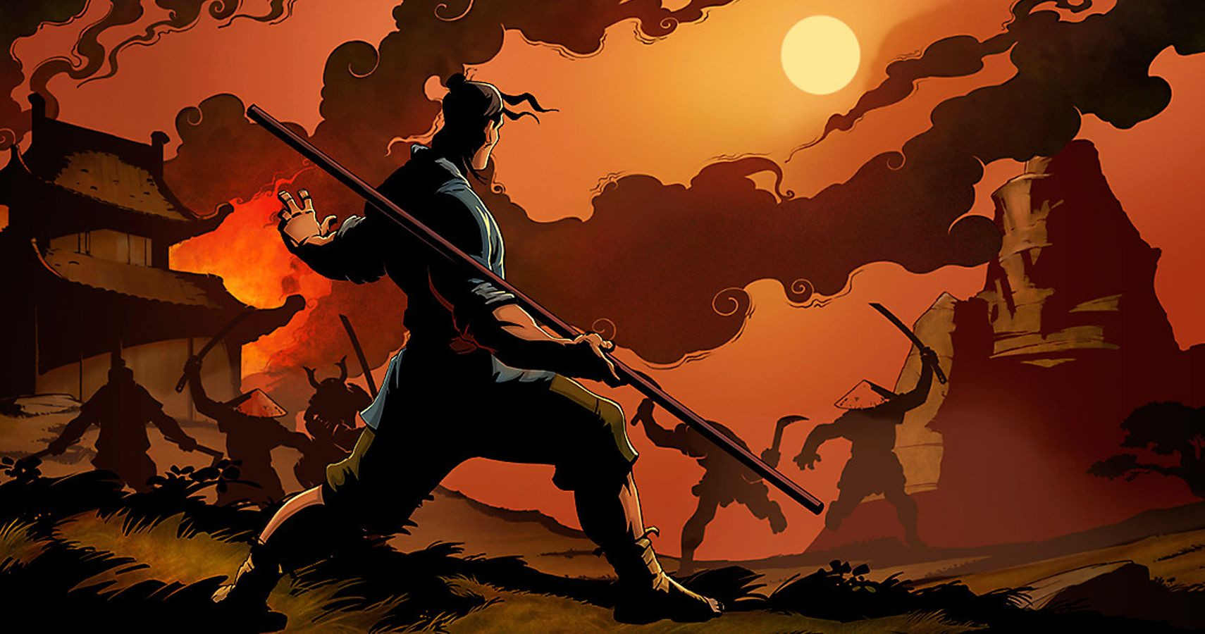 «Бука» и студия Sobaka представили 9 Monkeys of Shaolin - изображение обложка