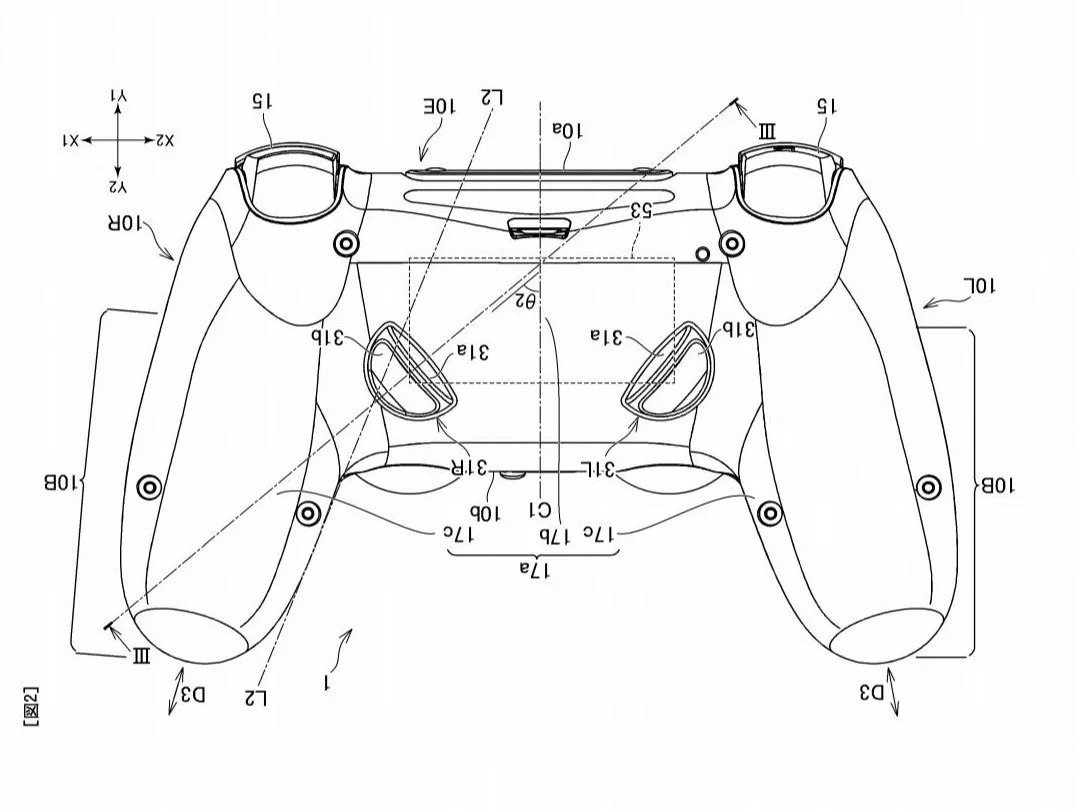 В свежем патенте Sony нашли новые схемы DualShock 5 — на этот раз с кнопками сзади - фото 1