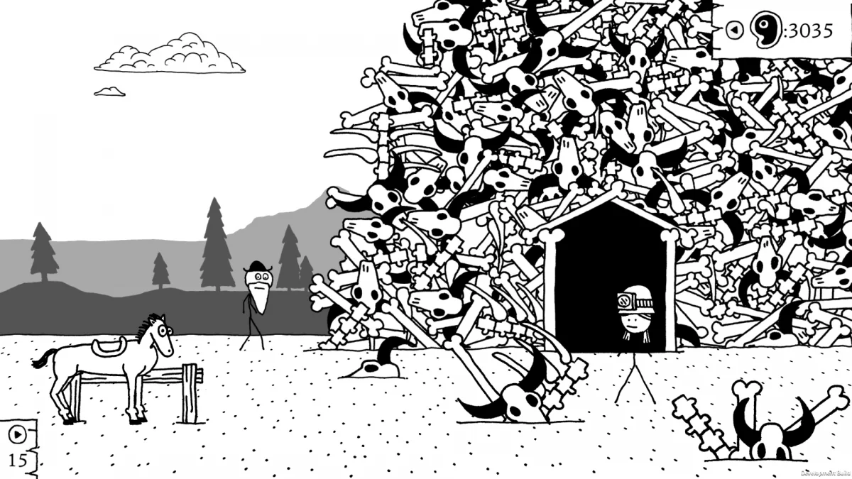 Завтра выходит черно-белая ролевая игра West of Loathing (трейлер) —  Игромания