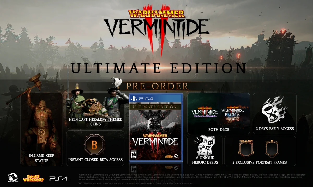 Warhammer: Vermintide 2 на PS4: стартовала закрытая бета и приём предзаказов - фото 1