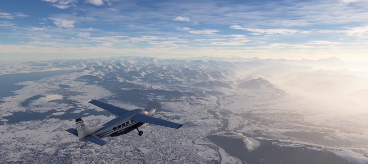 В новом ролике Microsoft Flight Simulator показали заснеженные просторы - изображение обложка