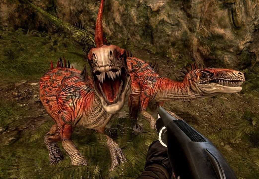 С ружьем на динозавра - изображение обложка